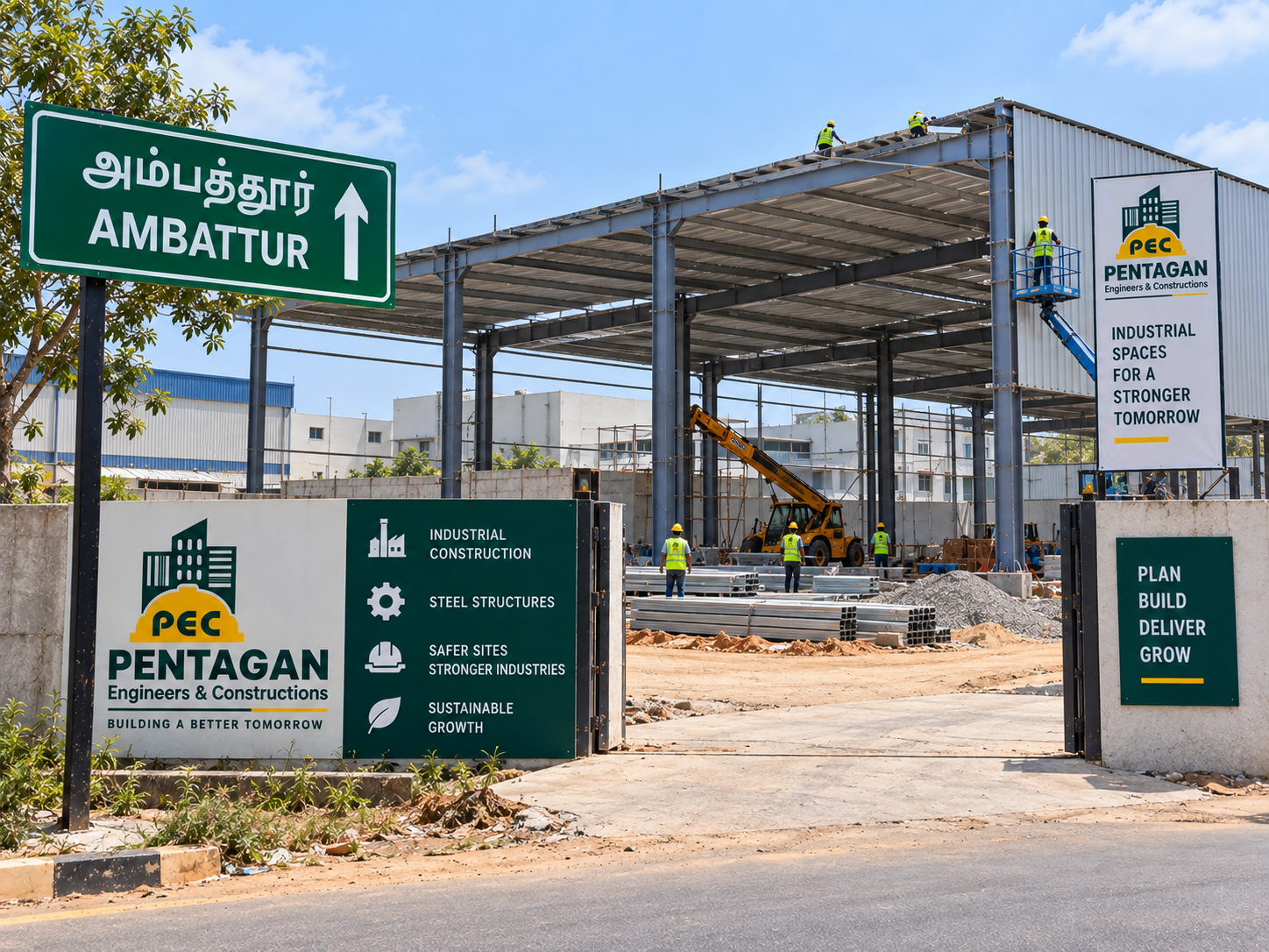Industrial shed construction in Ambattur
