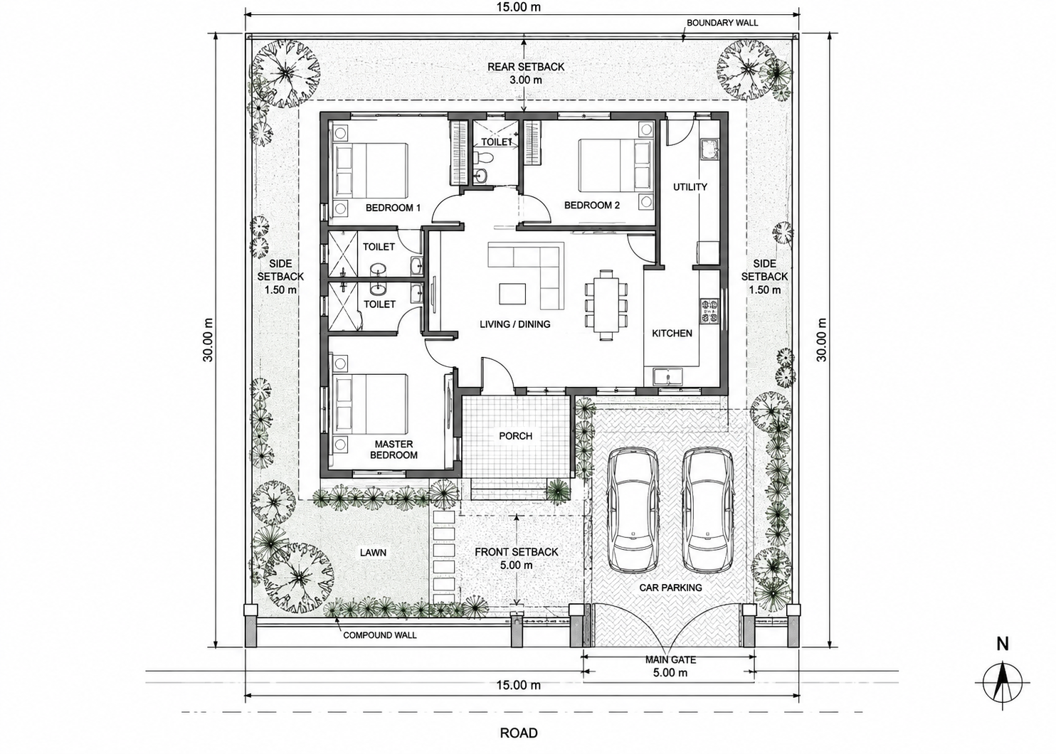 Site plan drawing