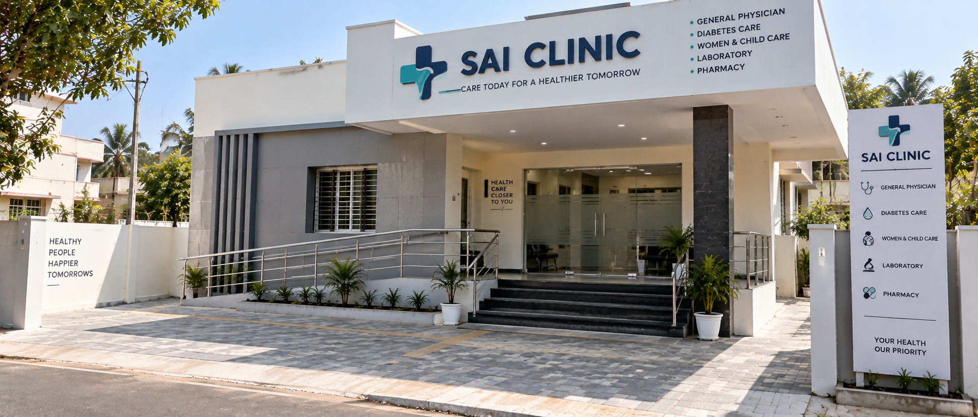Sai Clinic hospital building, Washermanpet