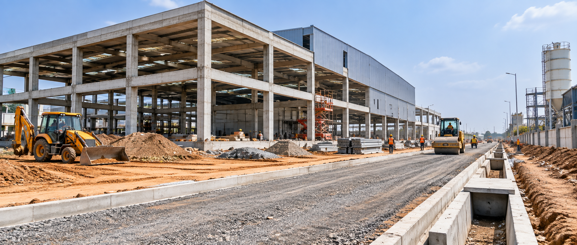Sigma Project industrial building, roads and drains works, Devariyamvakkam